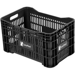 Caixa Organizadora Plástica Preta Agricola Vazada 50,5L 51x33x30cm Caixaplast
