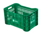 Caixa Organizadora Plástica Verde Agricola Vazada 50,5L 51x33x30cm Caixaplast