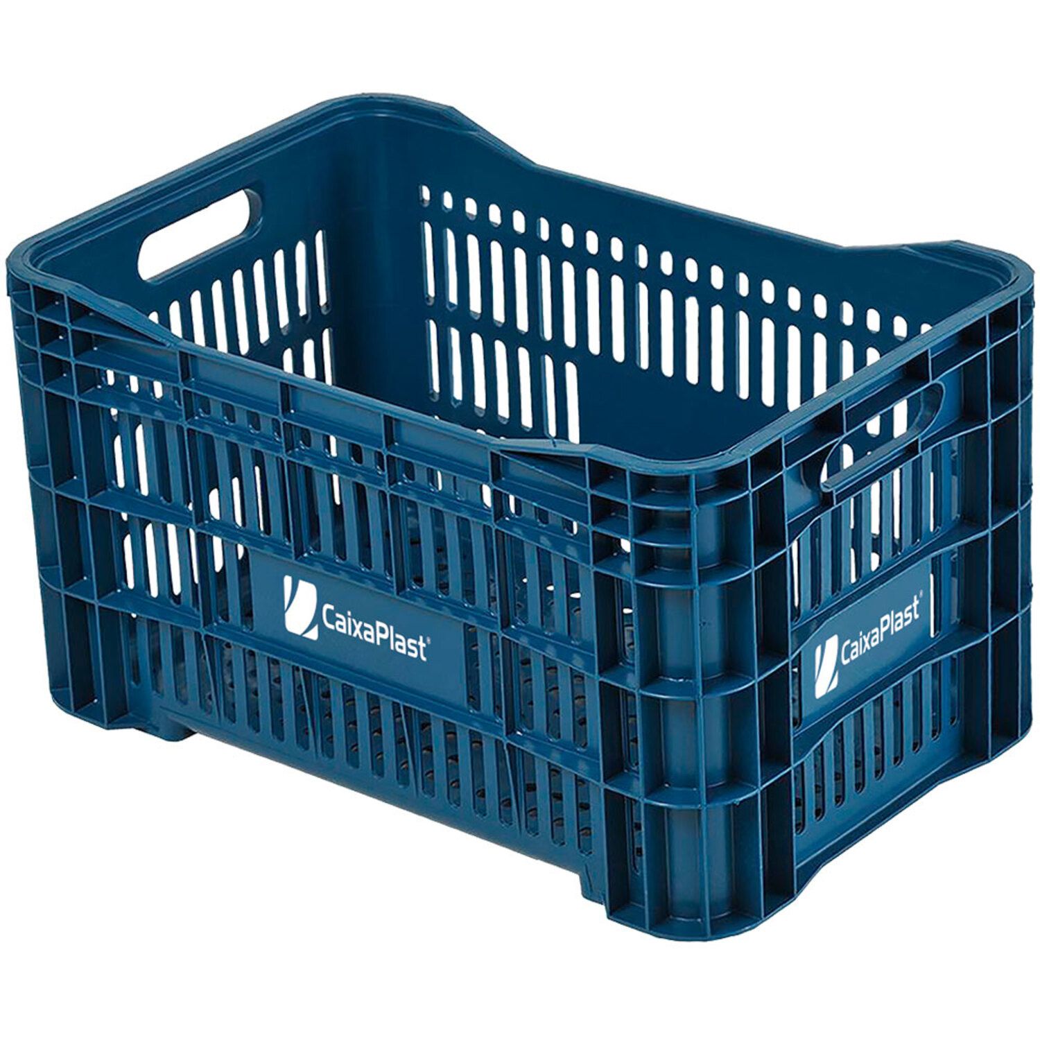 Caixa Organizadora Plástica Azul Agricola Vazada 50,5L 51x33x30cm