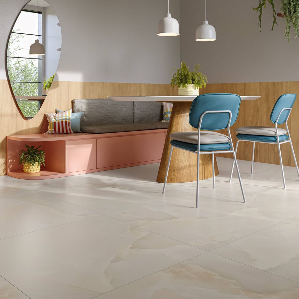 Porcelenato Retificado Acetinado Iratini Bege Interno 84x84cm 2,12 M² Elizabeth, marca Elizabeth - Foto 2