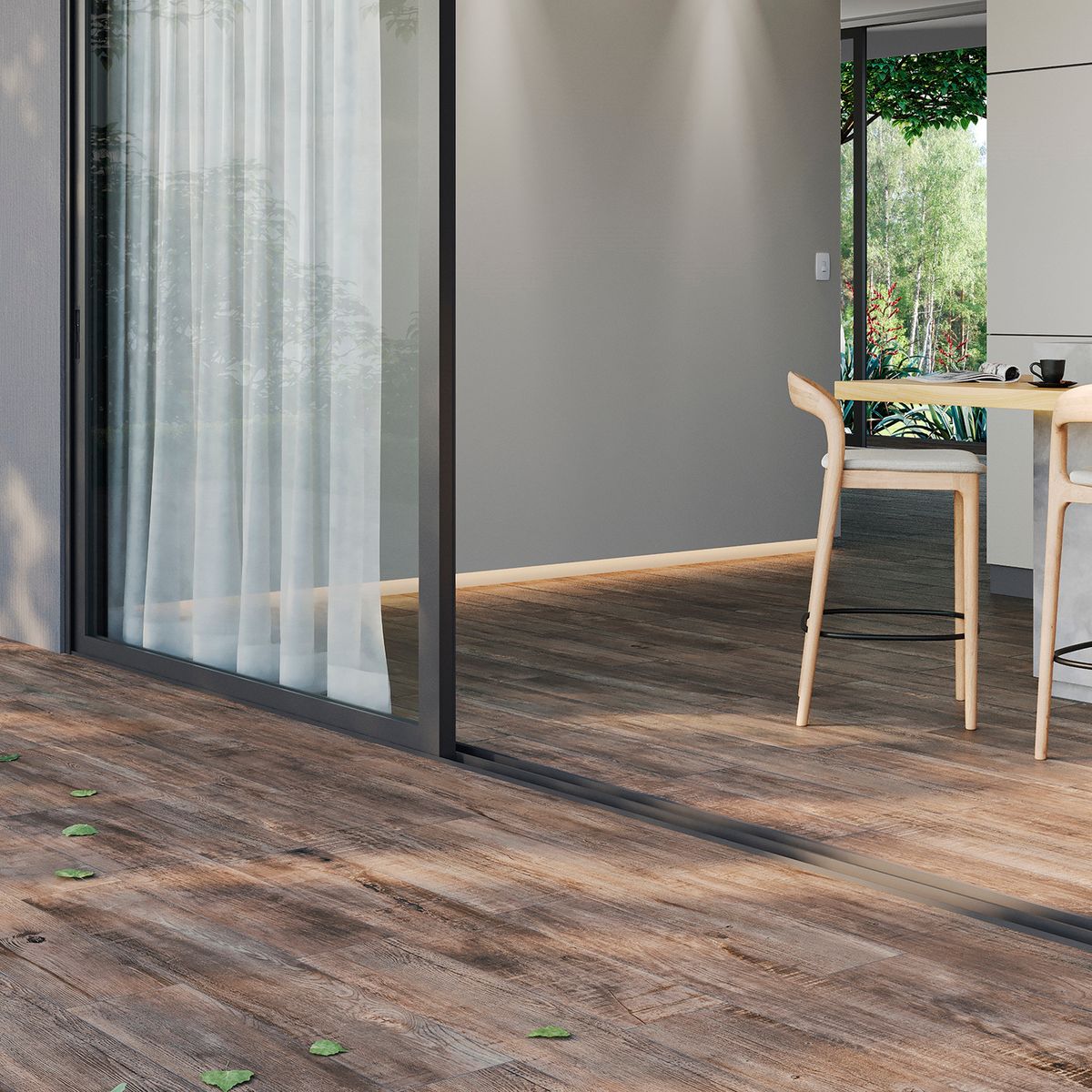Porcelanato Retificado Acetinado Campestre Interno Café 19,3x119,5cm Cx1,61m² Incepa, marca Incepa - Foto Principal