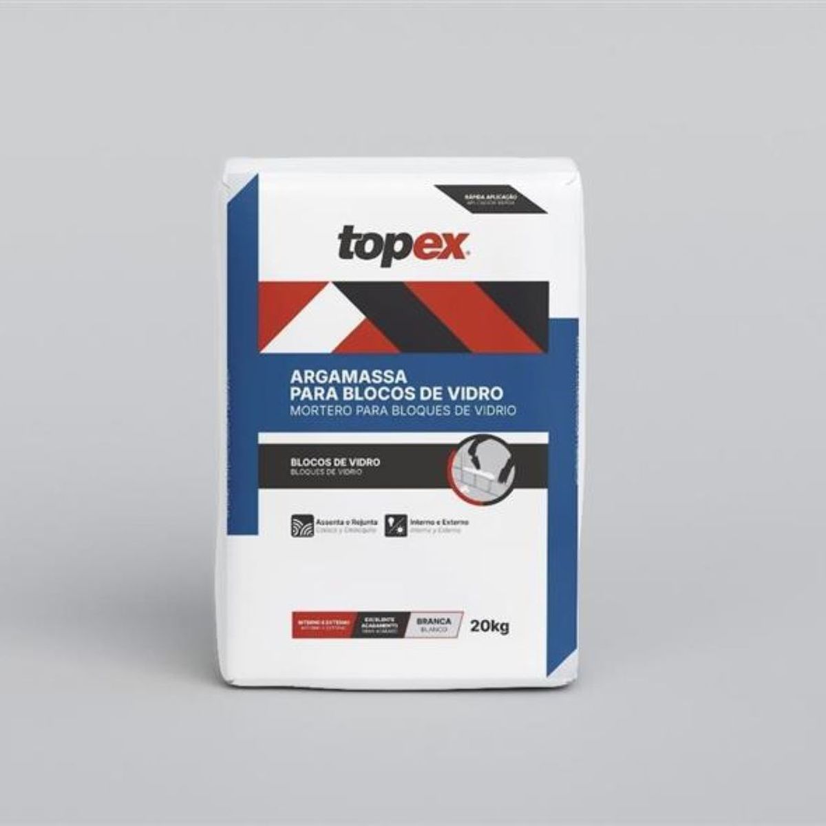 Argamassa para Bloco de Vidro Branca Saco 20kg Holztek, marca Holztek - Foto 2