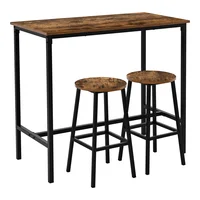 Conjunto de Jantar Bar Mesa com 2 Banquetas Istanbul Just Home Collection