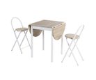 Conjunto de Jantar 1 Mesa e 2 Banquetas Just Home Collection