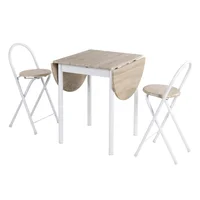 Conjunto de Jantar 1 Mesa e 2 Banquetas Just Home Collection