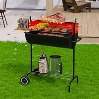 Churrasqueira a Carvão com Rodas Mr Beef