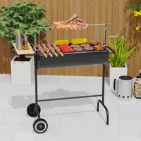 Churrasqueira a Carvão com Rodas 105x44 Mr Beef