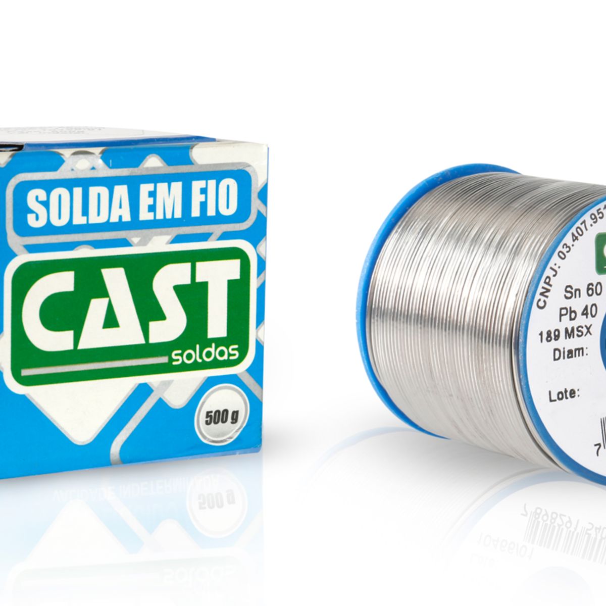 Solda em Fio 1,0 Mm 189 Msx 10 250g Cast Soldas, marca Cast Soldas - Foto Principal