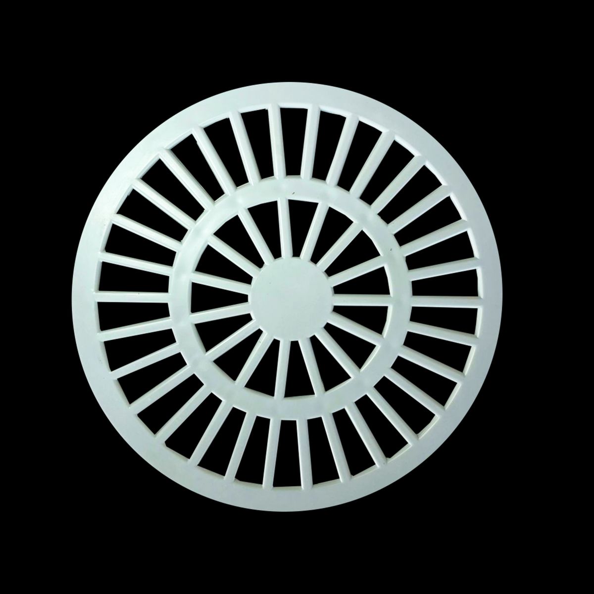 Grelha Redonda Cromada de 100 Mm Luconi, marca Luconi - Foto Principal