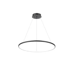 Pendente Led Salomi 66cm Preto Just Home Collection