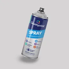 Spray Metalico Aluminio 400ml Qualyvinil