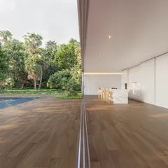 Porcelanato Retificado Acetinado Carvalho Castano Satin Marrom Iterno 20x120cm Caixa 1,70 M² Biancogres