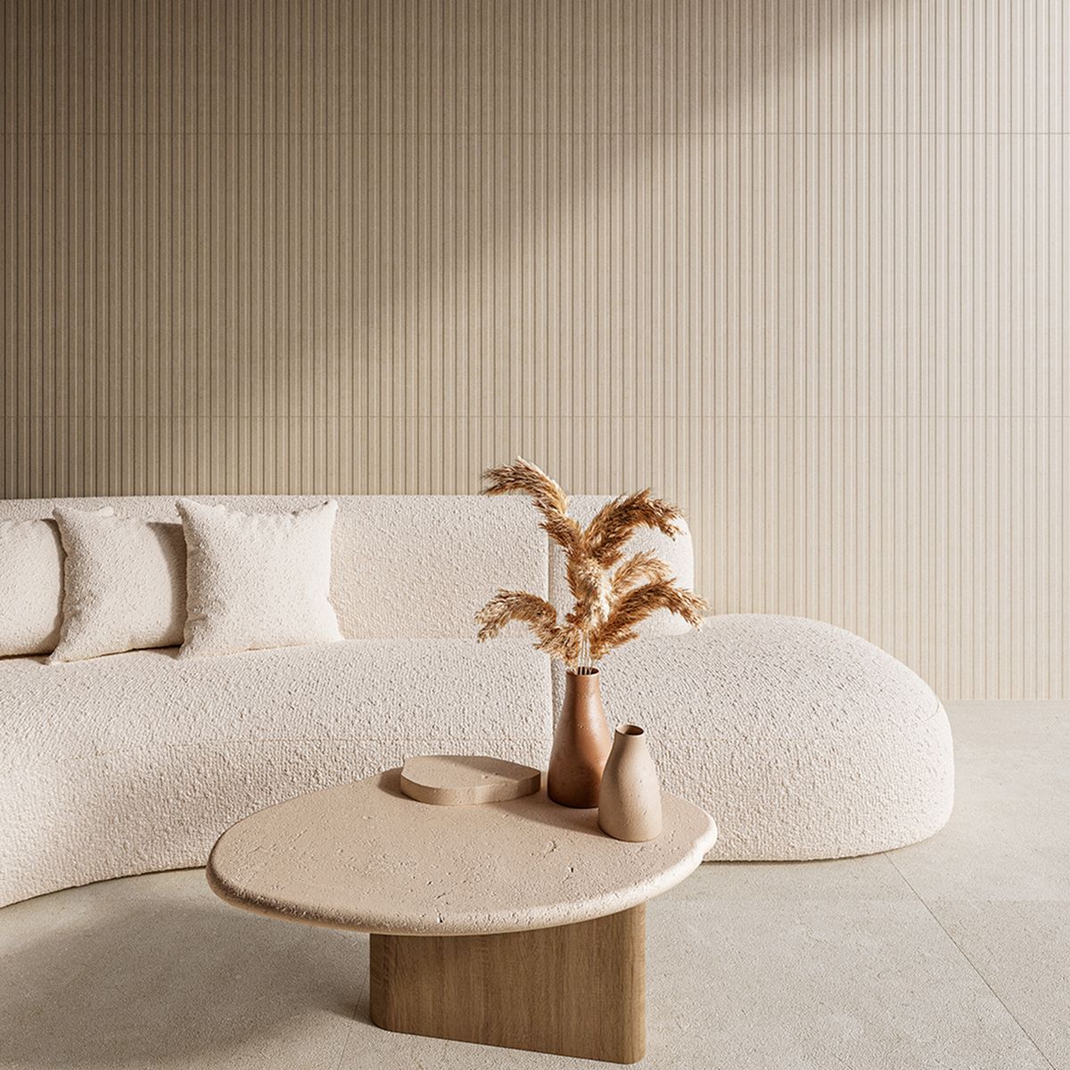 Porcelanato Retificado Acetinado Dorcia Beige Satin Interno 100x100cm Caixa 3,00 M² Biancogres, marca Biancogres - Foto 2