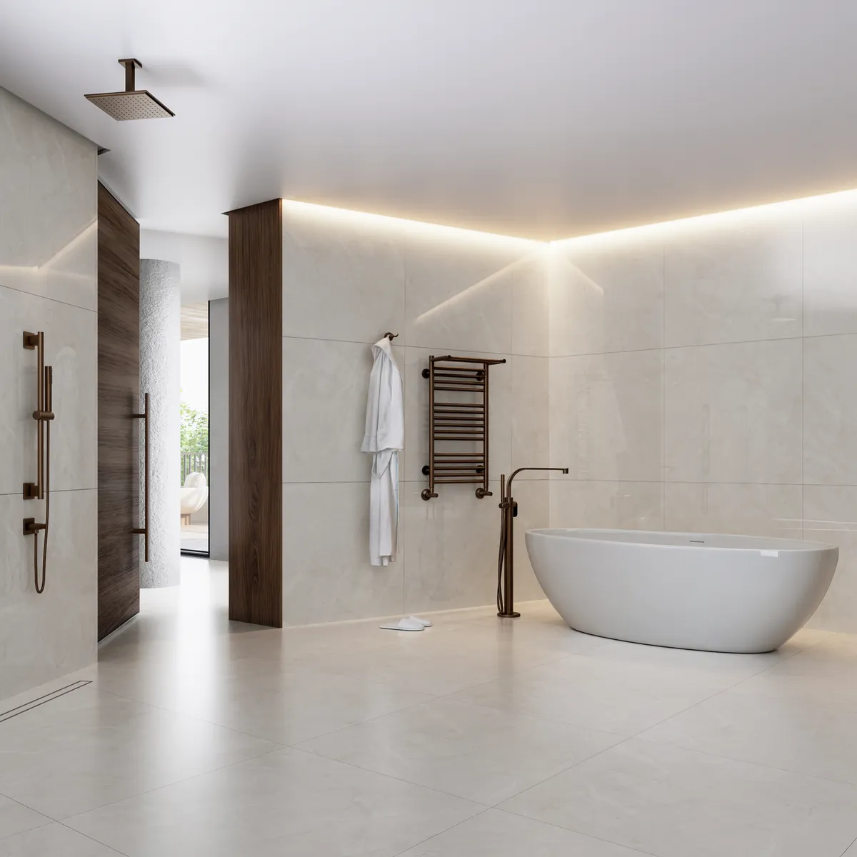 Porcelanato Retificado Acetinado Pulpis Bianco Satin Marfim Interno 80x80cm Caixa 2,60 M² Biancogres, marca Biancogres - Foto Principal