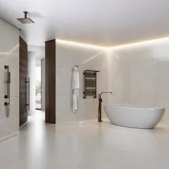 Porcelanato Retificado Acetinado Pulpis Bianco Satin Marfim Interno 80x80cm Caixa 2,60 M² Biancogres