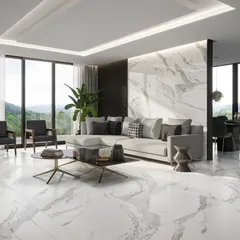Porcelanato Retificado Polido Calacata Oro Lux Branco Interno 80x80cm Caixa 2,60 M² Biancogres