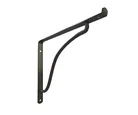 Mão Francesa para Vidro 20cm Preto Utilfer Zamar