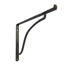 Mão Francesa para Vidro 20cm Preto Utilfer Zamar