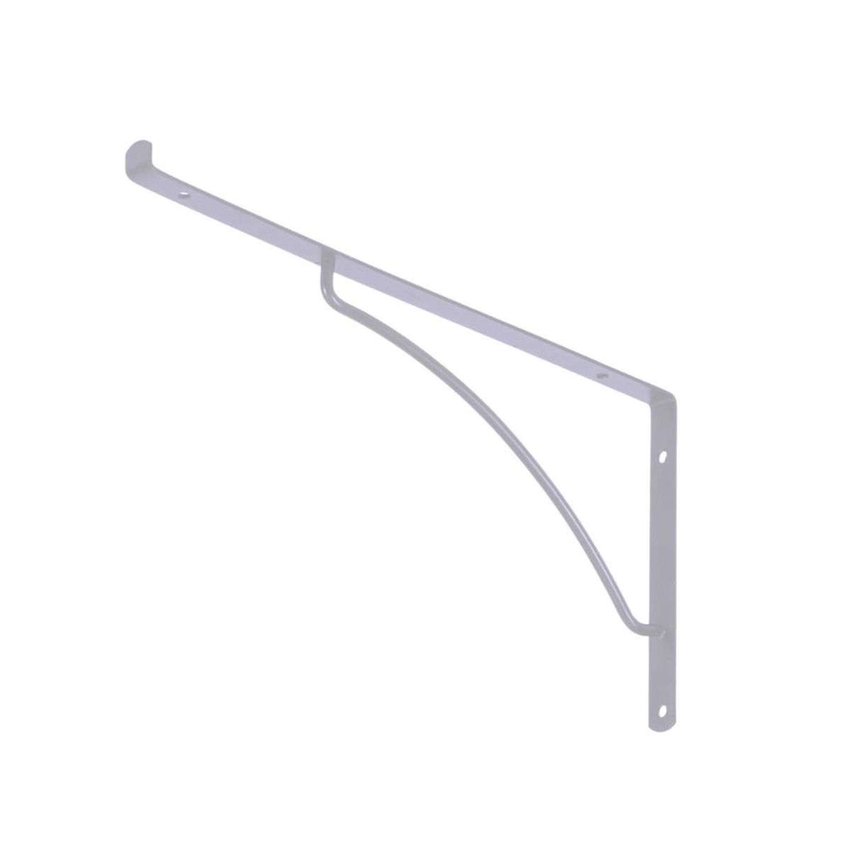 Mão Francesa para Vidro 25cm Branco Utilfer Zamar, marca Zamar - Foto Principal