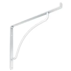 Mão Francesa para Vidro 30cm Branco Utilfer Zamar
