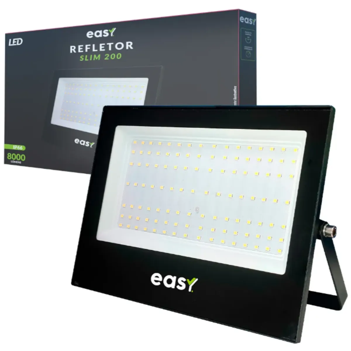 Refletor Led Externo 200w 8000lm 6500k Bivolt Ip66 Pr Easy, marca  - Foto Principal