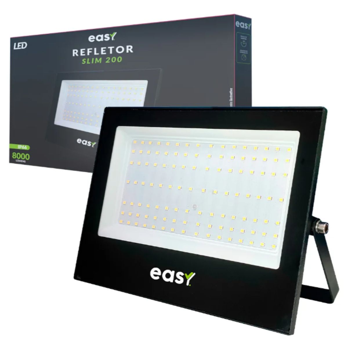 Refletor Led Externo 200w 8000lm 6500k Bivolt Ip66 Pr Easy, marca  - Foto Principal
