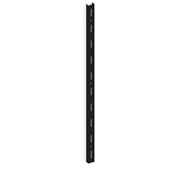 Trilho Simples Encaixe Preto 50cm Brasforma