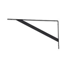 Mão Francesa Leve Preta 22cm até 50kg Brasforma