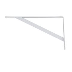 Mão Francesa Leve Branca 22cm até 50kg Brasforma
