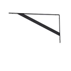 Mão Francesa Leve Preta 27cm até 50kg Brasforma