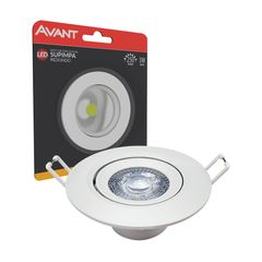 Spot de Embutir Redondoled  3000k 3w  250lm Branco Bivolt 