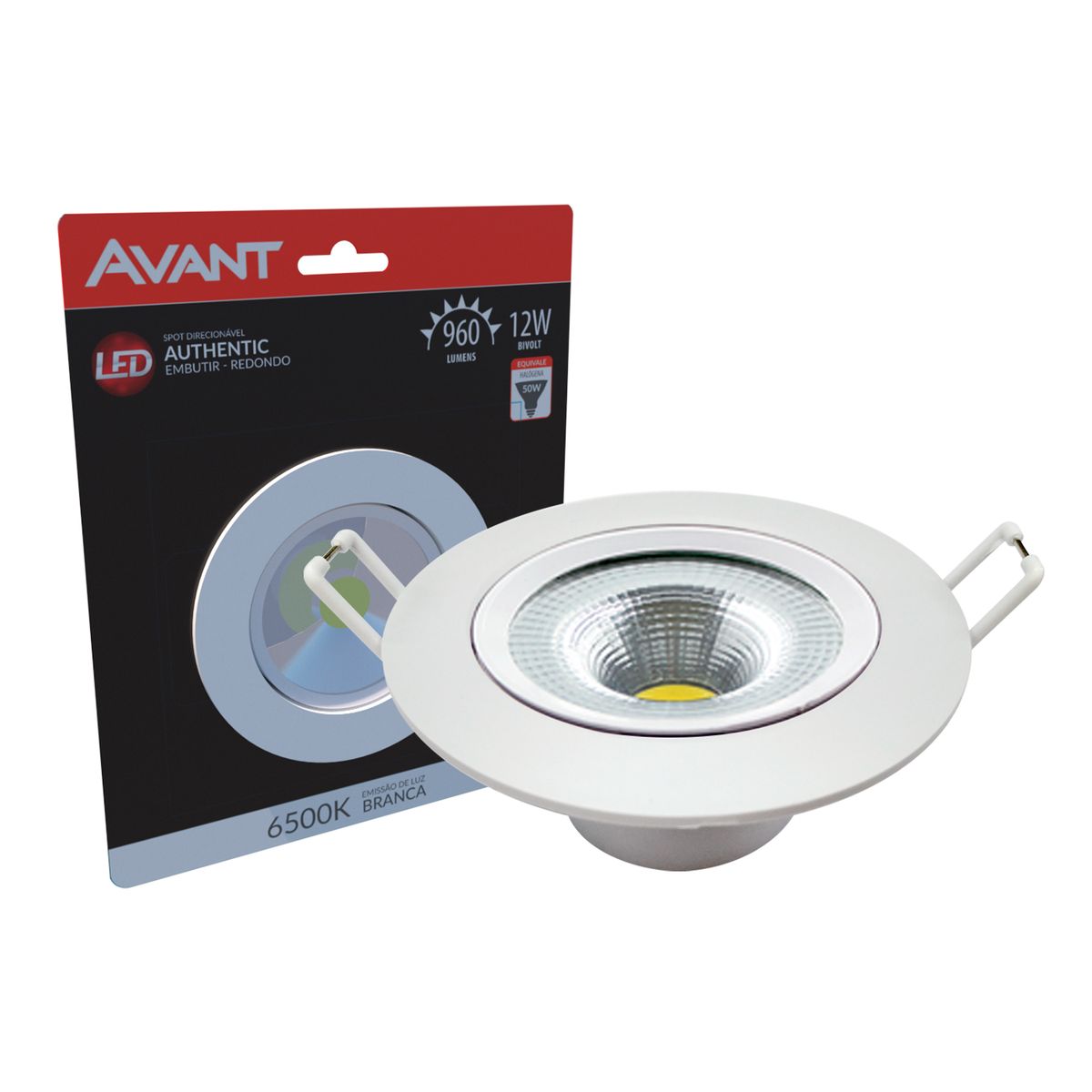 Spot de Embutir Redondoled  6500k 12w  960lm Branco Bivolt , marca  - Foto Principal
