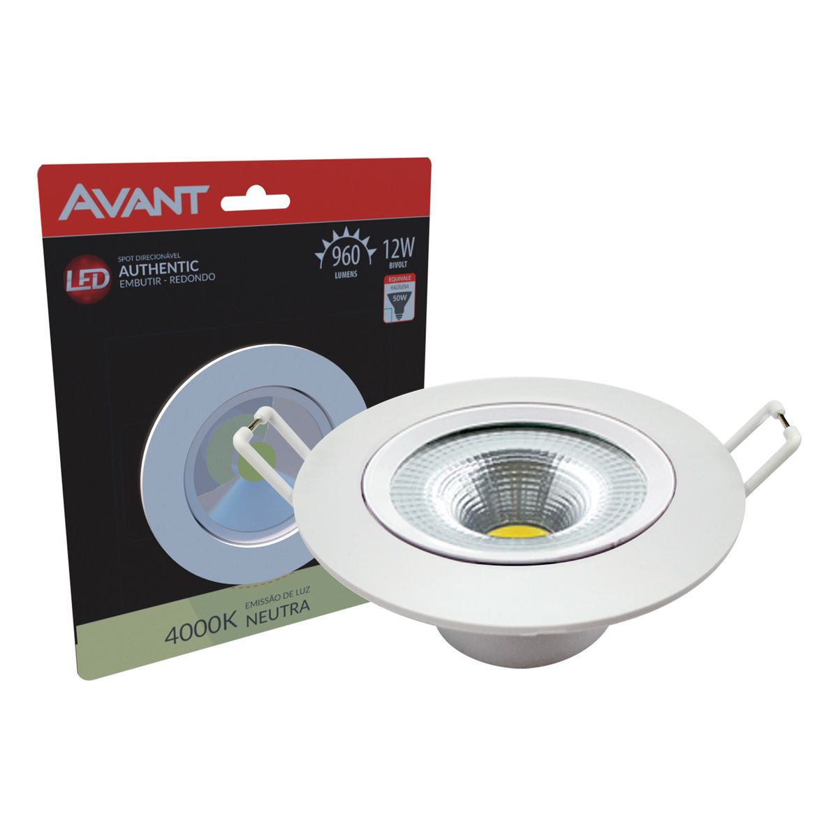 Spot de Embutir Redondoled  4000k 12w  960lm Branco Bivolt , marca  - Foto Principal
