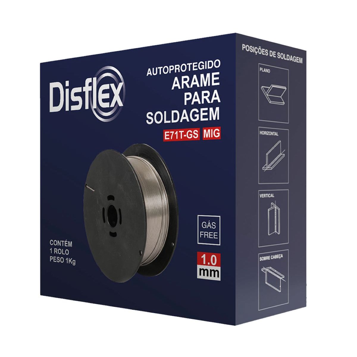 Arame Mig 1.0mm sem Gas, marca Disflex - Foto 2