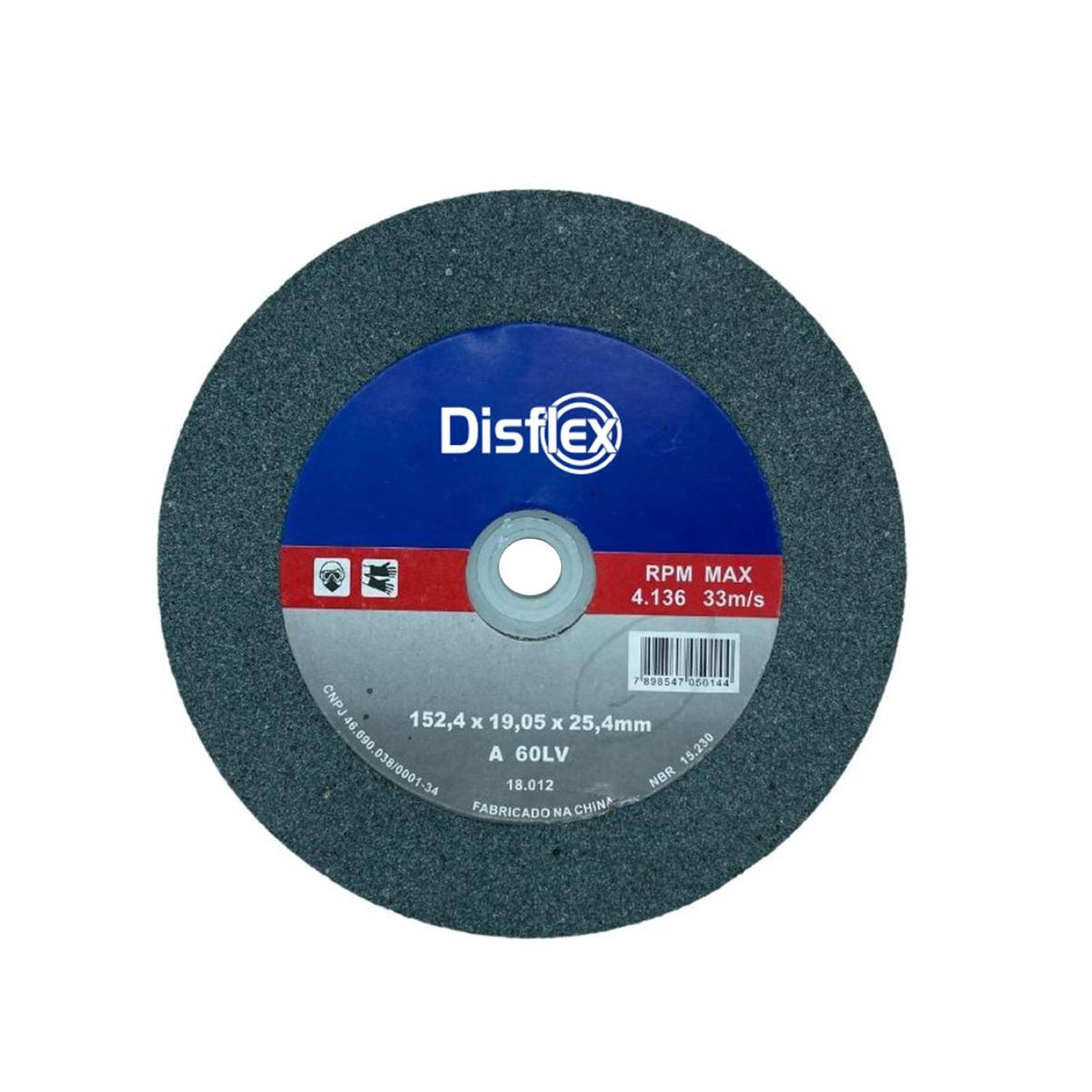 Rebolo Reto Grão 60, marca Disflex - Foto Principal