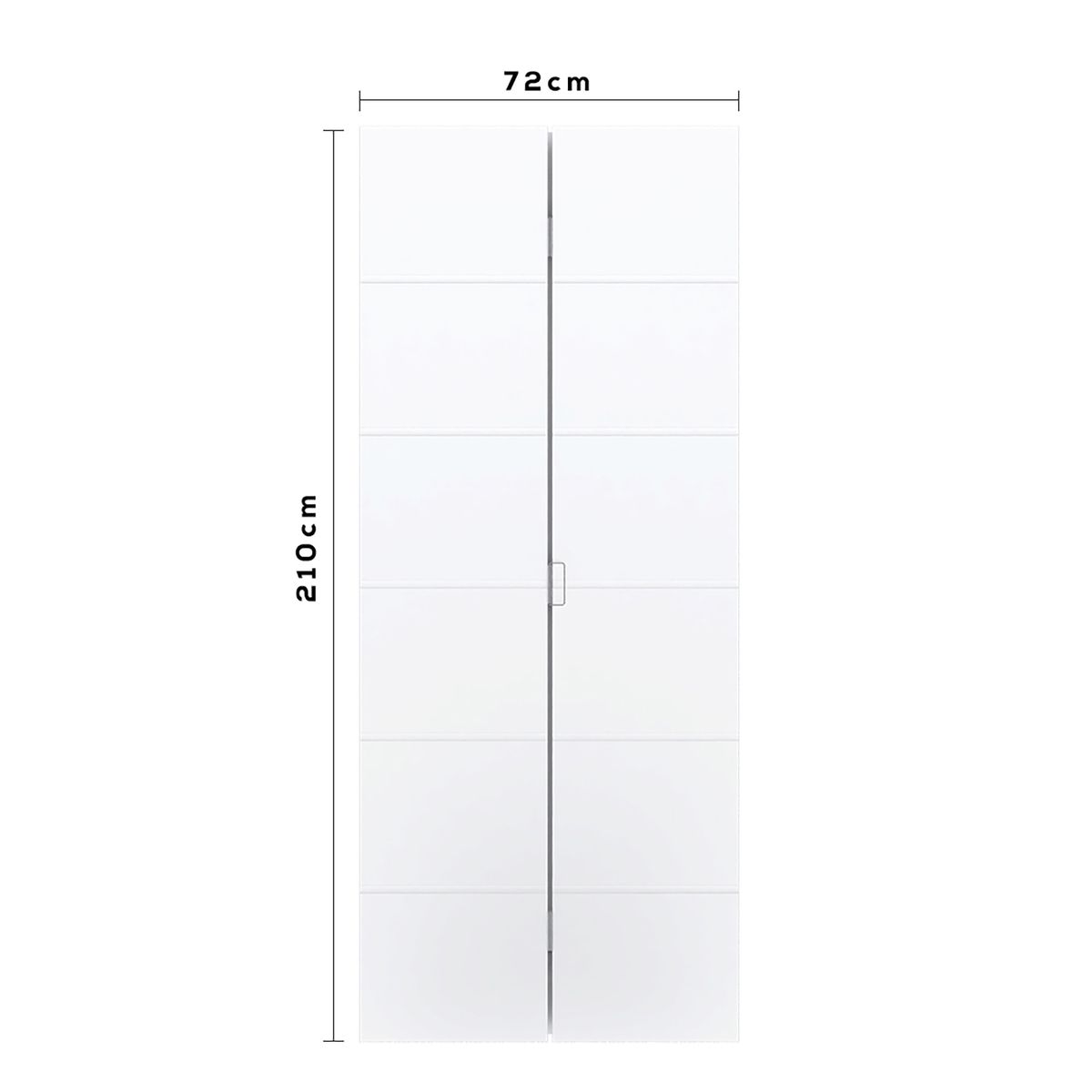 Folha Porta Camarão Duo Bella  Colmeia com Fundo Primer Branco sem Ferragem  210x72x3,5cm, marca Vert - Foto 2