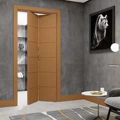 Folha Porta Camarão Duo Bella  Pintada Freijó sem Ferragem   210x70x3,5cm