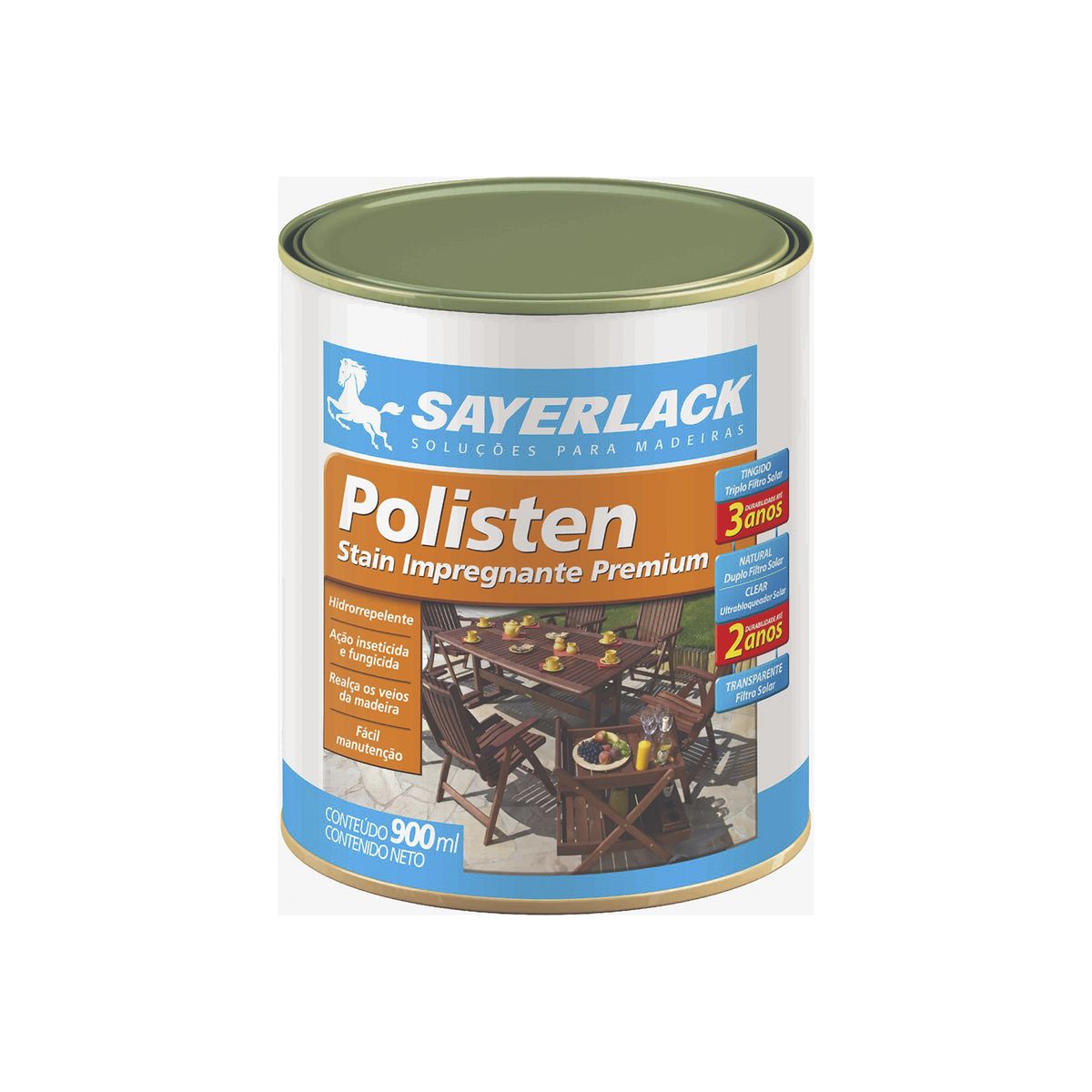 Stain Acetinado Polisten Branco 0,9l Sayerlack, marca Sayerlack - Foto Principal