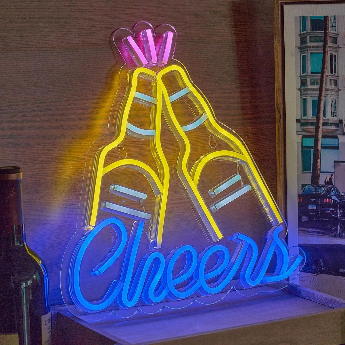 Luminária de Led Neon Morcego Chameing Just Home Collection, marca Just Home Collection - Foto 2