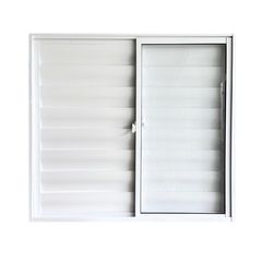Veneziana 3 Folhas Móveis sem Grade Alumínio Branco Linha SPP 100x120cm
