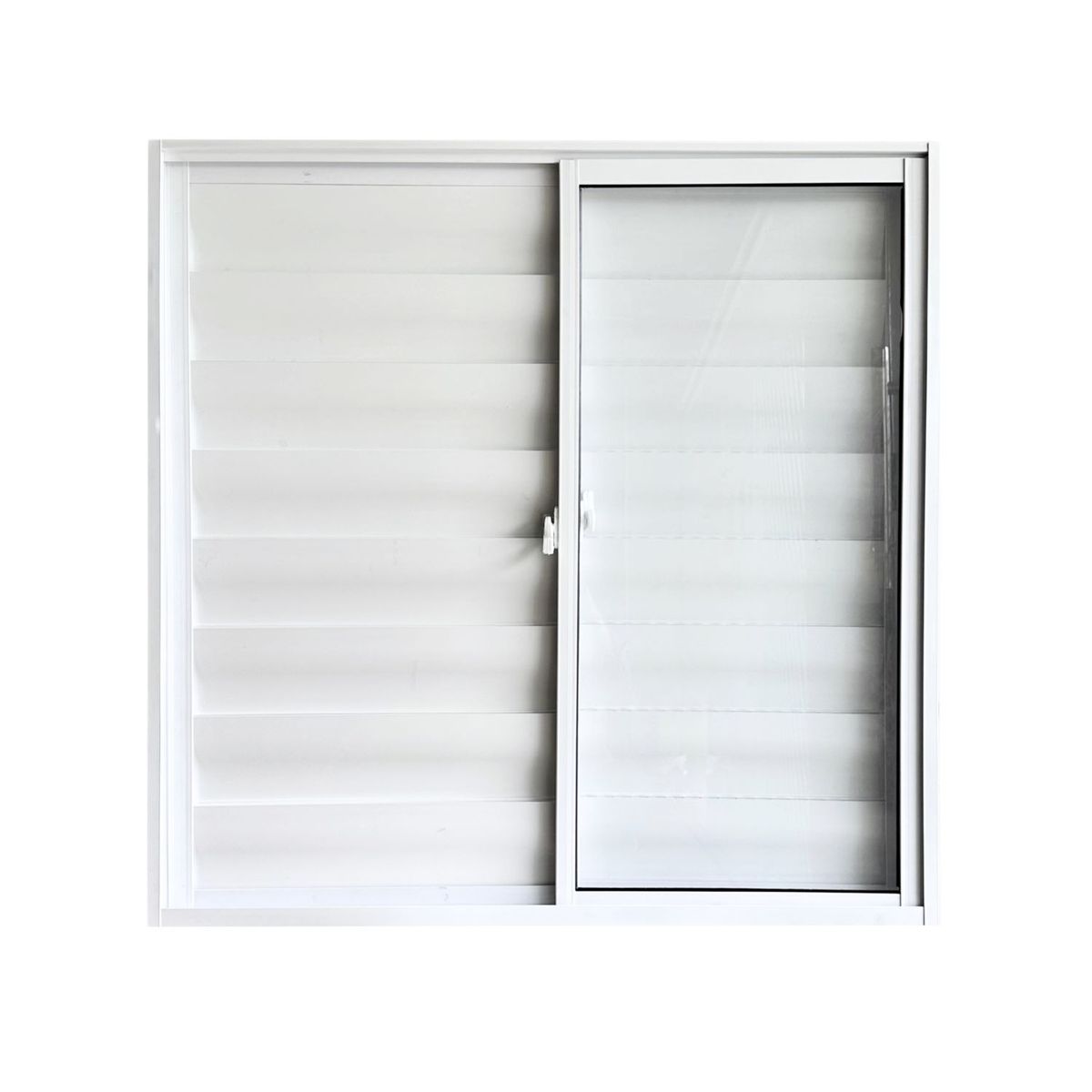 Veneziana 3 Folhas Moveis Sem grade de Aluminio Branco 100X100cm, marca  - Foto Principal