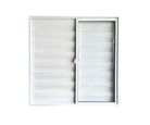 Veneziana 3 Folhas Moveis Sem grade de Aluminio Branco 100X100cm