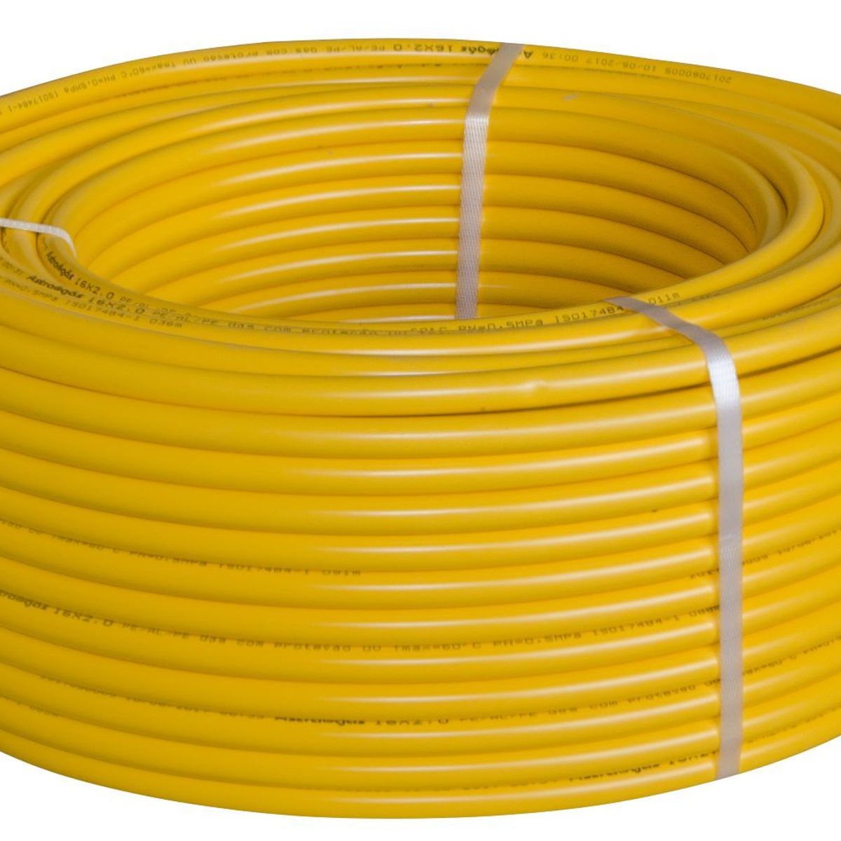 Tubo para Gás Multicamada Amarelo Uv 16mm, marca Astra - Foto Principal