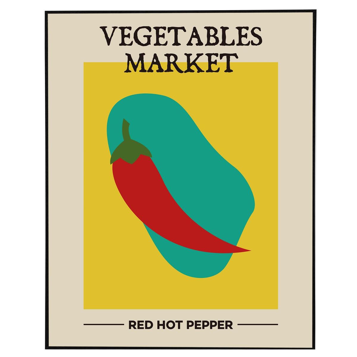 Quadro de Chili Vegetariano 40x50 Just Home Collection, marca Just Home Collection - Foto Principal
