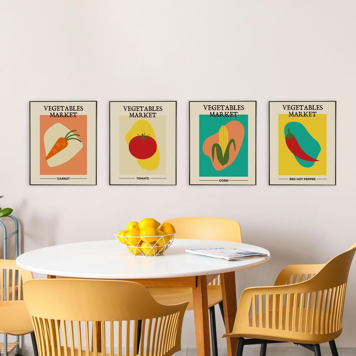 Quadro de Chili Vegetariano 40x50 Just Home Collection, marca Just Home Collection - Foto 2