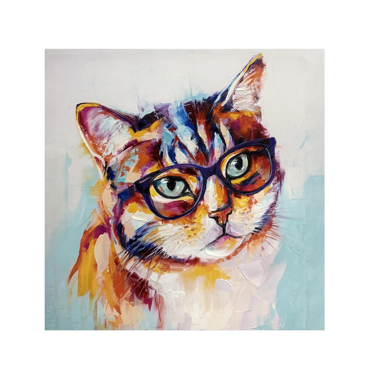 Quadro de Gato 2 40x40 Cm Just Home Collection, marca Just Home Collection - Foto Principal