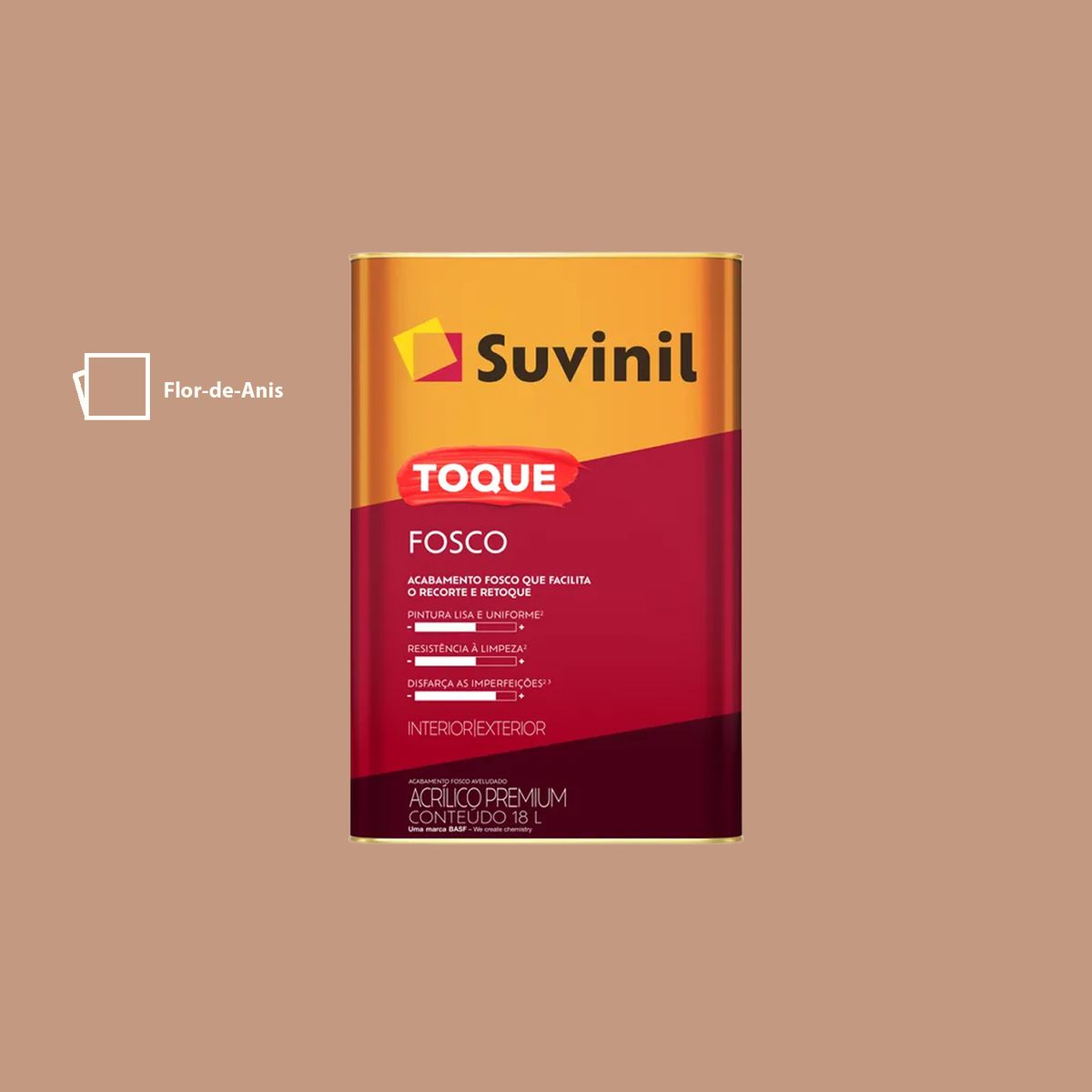 Suvinil Toque Fosco 18l Flor-de-anis Suvinil, marca Suvinil - Foto Principal