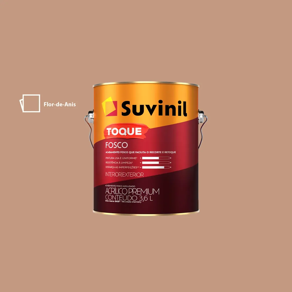 Suvinil Toque Fosco 3,6l Flor-de-anis Suvinil, marca Suvinil - Foto Principal
