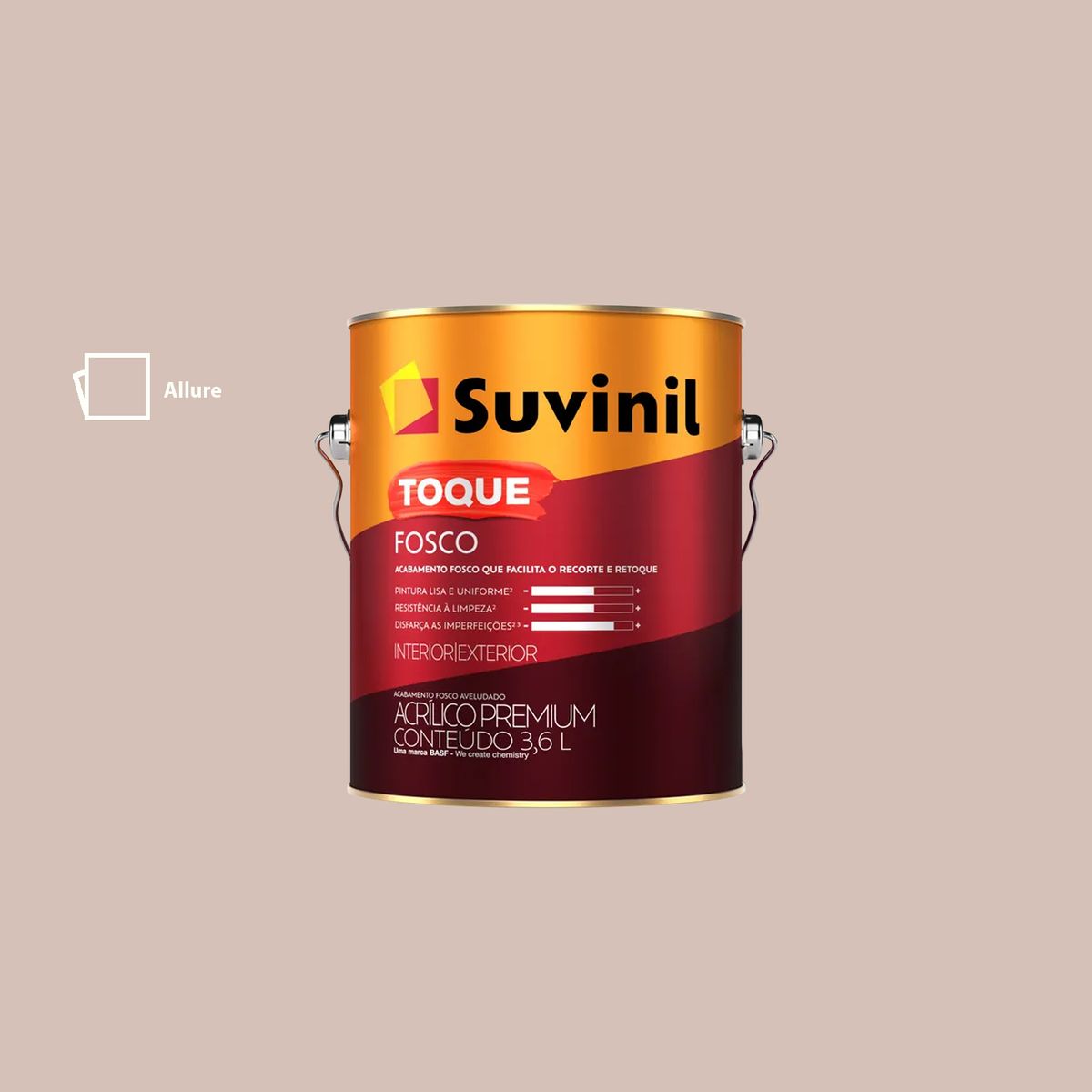 Suvinil Toque Fosco 3,6l Allure Suvinil, marca Suvinil - Foto Principal