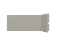 Rodapé de Poliestireno 454 Cinza Glacial com 100mm de Altura Santa Luzia